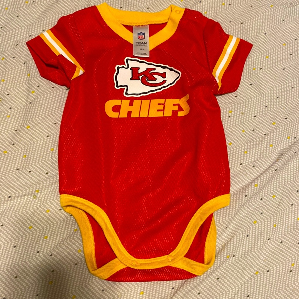 18 month Chiefs jersey onesie